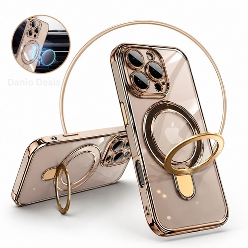 Magnetic case clear shockproof - clear,