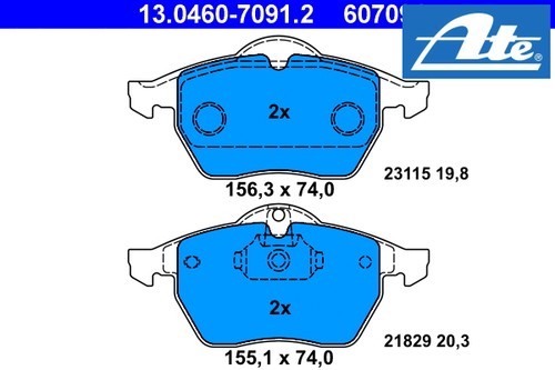 Front brake pad set disc - brake,
