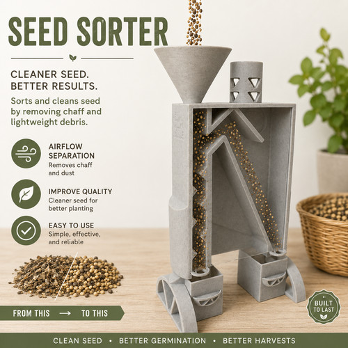 Printed tabletop seed - 3d,