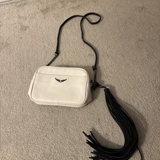 Zadig & Voltaire White Leather Cross Body Bag