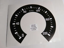 JEAGER MPH in KPH Triumph TR3 TR4 TR4A IRS "CLASSIC" Meter Sticker
