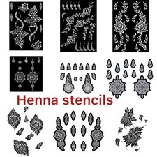 Henna Stencils Hand Mandala Temporary Tattoo Mehndi Template Lace Body Art