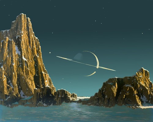 Chesley bonestell saturn - -,