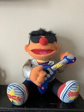 Rare Sesame Street Rock N Roll Ernie Plush Plays And Sings 2 Classic Tunes 2000
