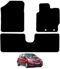for Toyota Yaris 2011 - 2020 Tailored Black Car Floor Mats Carpets Set w/ Clips