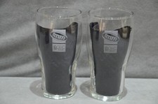 2x Vintage Tetley’s Bitter Official Beer England Rugby One Pint 20oz Glass New