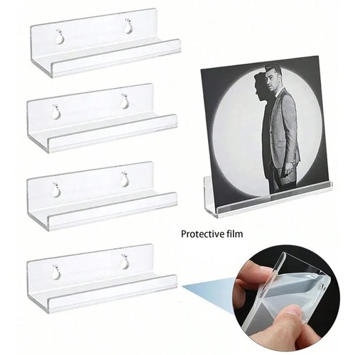 8pcs clear vinyl record - clear,
