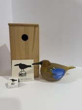 iittala Annual Bird 2004 Blue Scaup Duck Signed Pre-owned