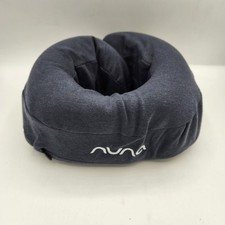 Nuna Travel Neck Support Memory Foam Pillow With Carrying Pouch Gray Comfort