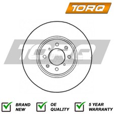 1x Brake Disc Front Torq Fits