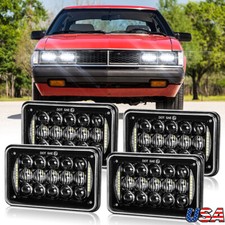 Newest 4PC 4x6" inch Hi-Lo Beam Led Headlights for Toyota Celica 1979-1981