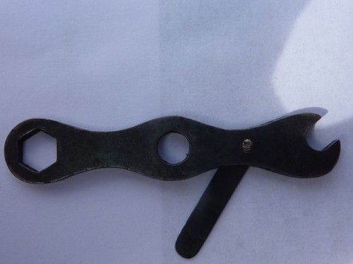 Vintage magneto spanner with - magneto,