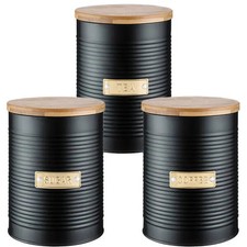 Typhoon Otto Black Tea, Coffee & Sugar Storage Canisters
