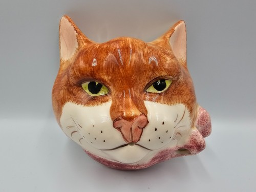 Babbacombe pottery cat string - pottery,