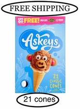 ICE CREAM CONES, Waffle Cones 21 Classic Cones With Sweetener