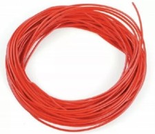 10 METRES LAYOUT WIRE RED-7 STRAND/0.2mm-MODEL RAILWAY-TRAINS