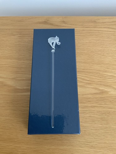 Vintage glass swizzle - swizzle, stick