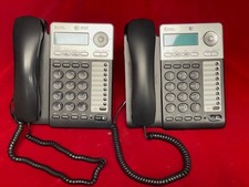 (2)AT&T 2 Line Corded Business Phone with Caller ID/Call Waiting & Speakerphone