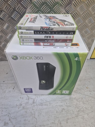 Xbox 360 boxed - with, games