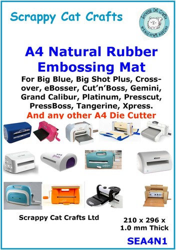 Rubber embossing mat for - mat,