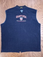 Gant Waxy Double Decker Mens Vest Navy Size XL