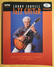 JAZZ GUITAR BOOK - COMPING SOLOING IMPROV with Play-along CD - GC - FREEPOST