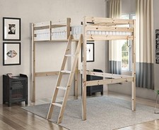 STRICTLY BEDS&BUNKS Celeste High Sleeper Loft Bunk Bed, 4ft 6 Double