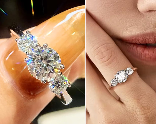 Genuine 1ct moissanite ring - 1ct,