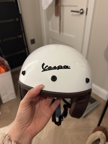 Vespa helmet cream brown - vespa,