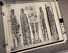 Tudor wood block/brass rubbing