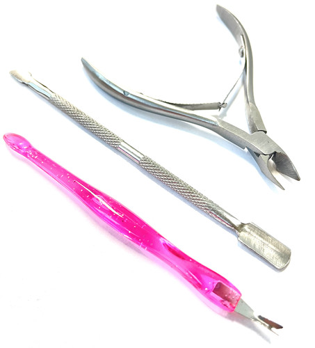Stainless steel nail cuticle - stainless,