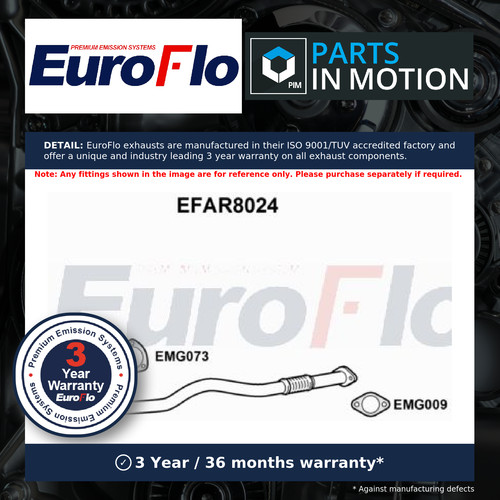 Exhaust pipe fits - pipe, alfa