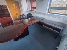 Mahogany Desk & Chairs +