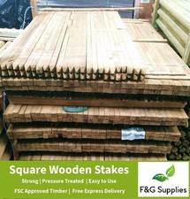 15 x Square Wooden Tree Stakes