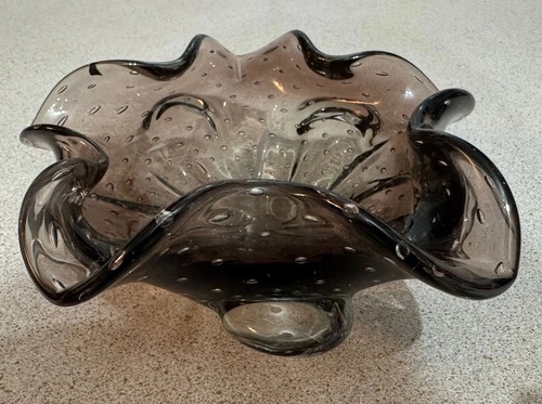 Vtg murano art glass - vtg, smoky