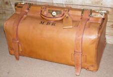 Vintage 1950s Large Tan Leather Travel Bag / Case By SWAINE ADENEY LONDON
