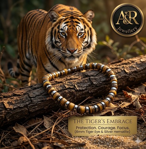 Tiger eye bracelet 6mm - tiger,