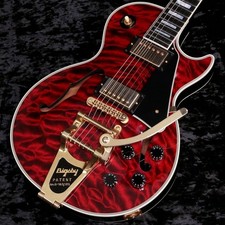Gibson Custom Shop Les Paul Custom Chambered 3A Quilt  Bigsby 2019 Fire