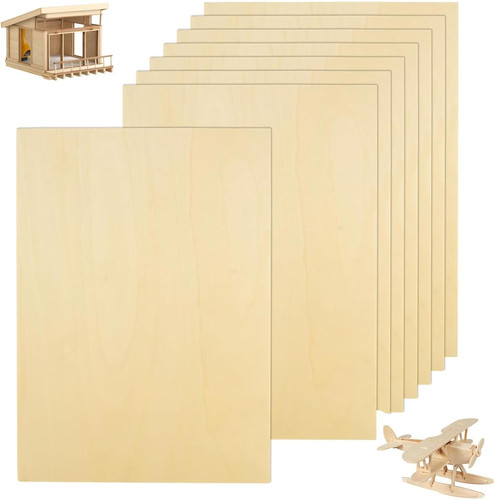 10pcs natural plywood sheets - 10pcs,