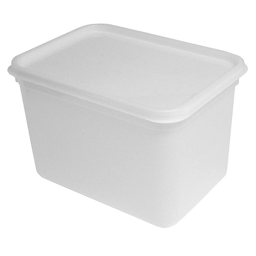 Rectangular ice cream tub - ice,