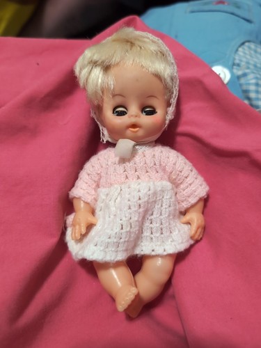 Vintage uneeda doll - pink, and