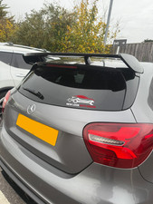 Rear Black Roof Wing Spoiler Mercedes Benz A Class W177 Hatchback AMG A45 2018+