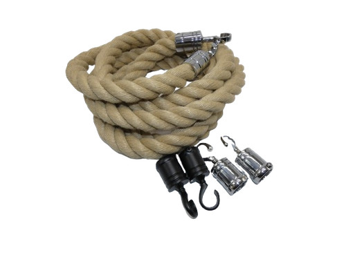 Rope barrier handrail - rope, decking