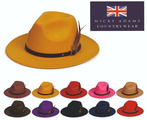 Mens ladies hat fedora wide - ladies,