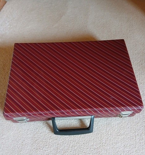 Vintage 60s burgandy striped - vintage,