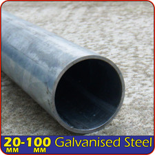 Galvanised Steel Round Pipe tube 20mm 25mm 30mm 35mm 40mm 50mm 75mm 80mm OD o...