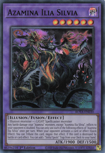 Yugioh rota en030 azamina - yugioh,