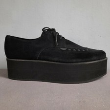 UNDERGROUND BARFLY Creeper SHOE UK11 BLACK SUEDE  TRIPLE SOLE CUSTOM CREPE SOLE