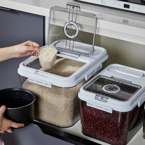 Sealed kitchen rice storage - sealed,