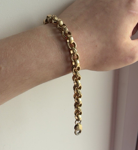 9ct gold belcher chain - 9ct,